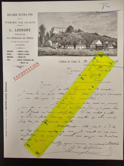 Rare lot de documents sur les Laiteries et fromageries de Charente (16)