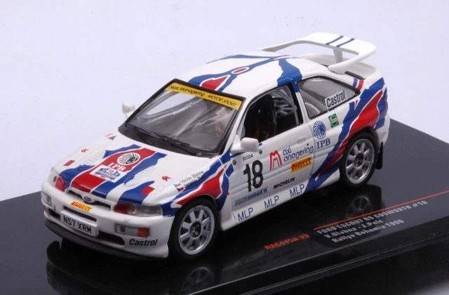 Voiture De Rallye FORD Escort RS Cosworth 1995 - Modèle IXOMODELS 1/18 - Rouge