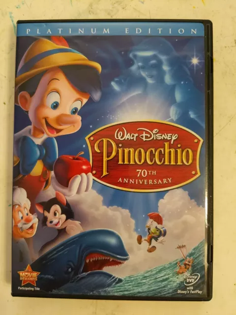 Pinocchio (DVD, 2009, 2-Disc Set, 70th Anniversary Platinum Edition)