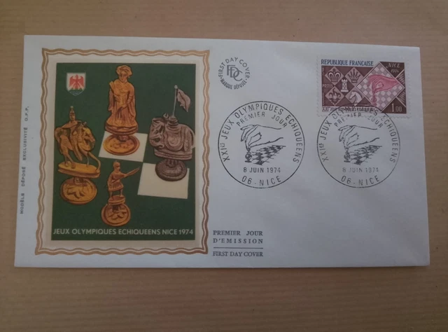 Lot de 5 enveloppes 1er jour jeux olympiques GRENOBLE 1968