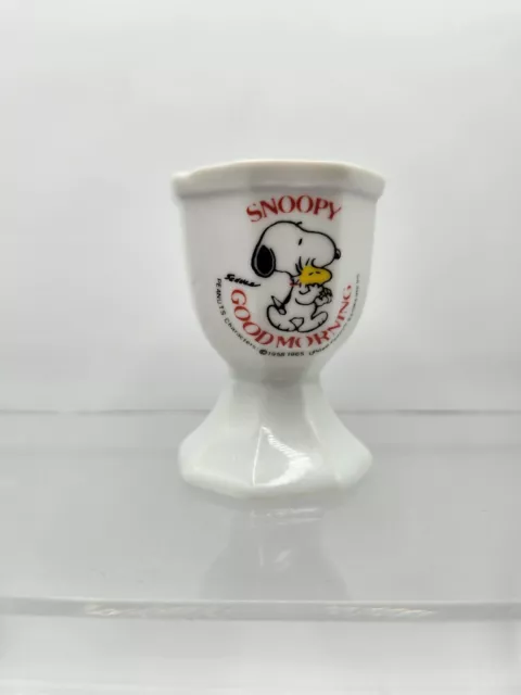 Vintage Snoopy Eggcup Good Morning -  Peanuts United Feature Syndicate Inc