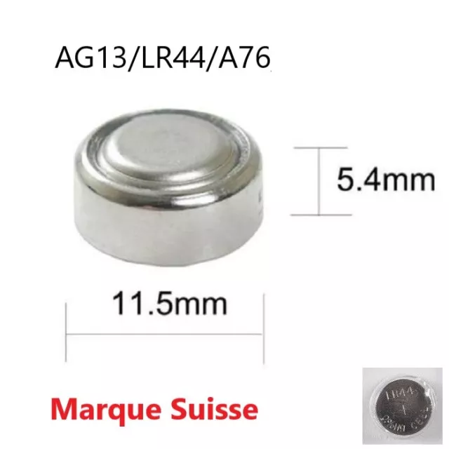 Piles bouton alcaline 10 x GP A76 / LR44 / V13GA - 1,5V - GP Battery