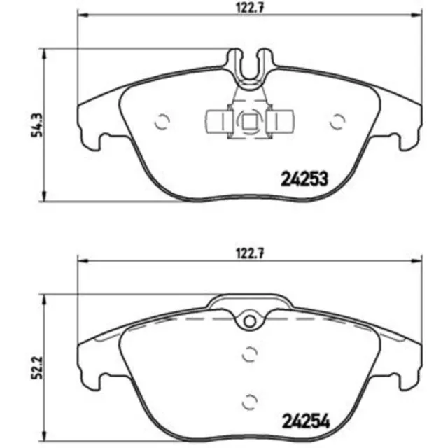 Bremsbelagsatz BREMBO P 50 068, Hinten