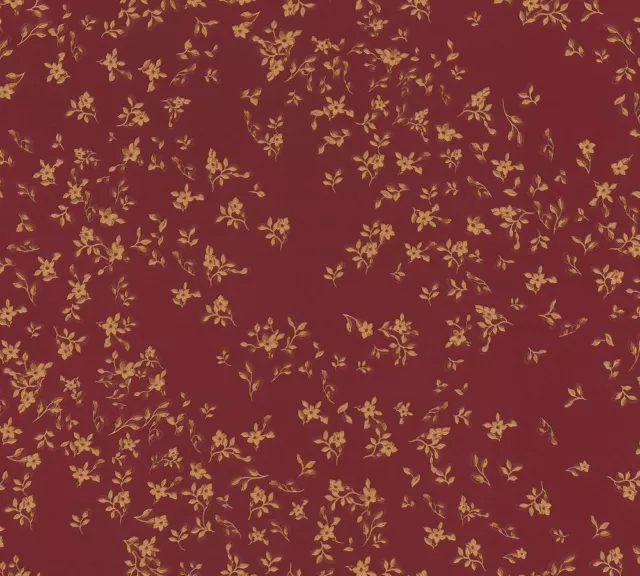 Versace 4 Home Wallpaper 935857 Flowers Flowers Red Metallic Wallpaper Nonwoven Wallpaper