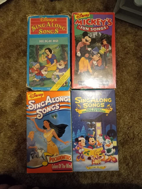 DISNEY SING ALONG Song VHS Lot $1.36 - PicClick CA