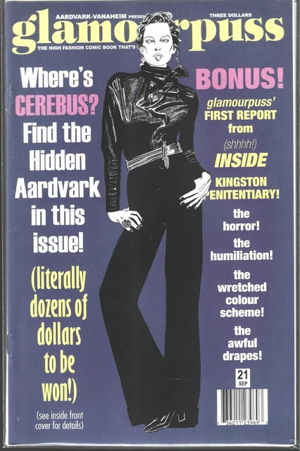 Glamourpuss #21 (Nm) Aardvark Vanaheim, Dave Sim Of Cerebus