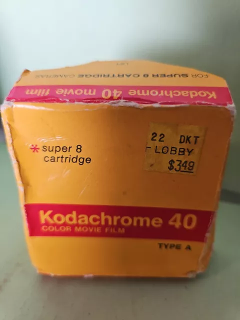 KODAK KODACHROME 40 Color Movie Film Double 8mm Type A KMA 459 25 Ft Sealed 