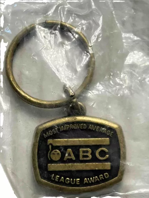 American Bowling Congress ABC Most Improved Average League Award Key Chain Ring