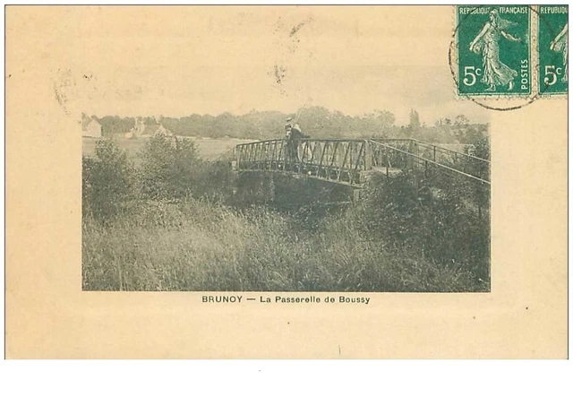91.BRUNOY.n°30529.LA PASSERELLE DE BOUSSY
