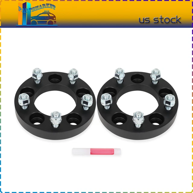 Pair 1" Thick 5x4.75 to 5x5 12x1.5" Wheel Spacers Fits Chevrolet Camaro Corvette