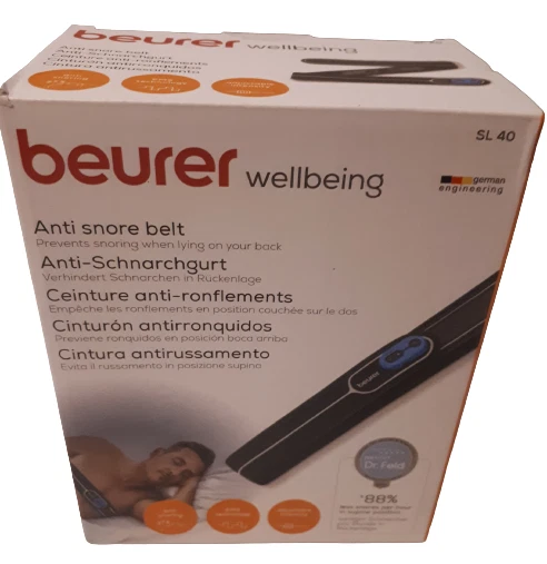 BEURER Schnarchgurt SL 40 Schnarchstopper EMS Technologie Akku-Betrieb 80-105 cm