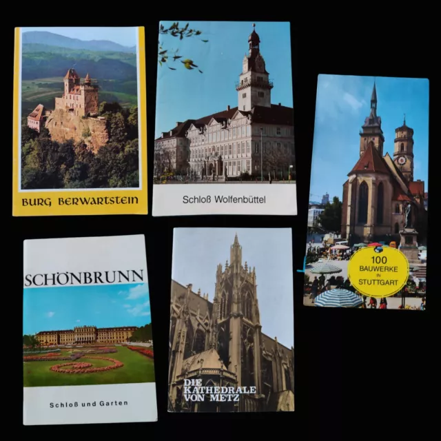 5 Prospekte - Schönbrunn, Kathedrale Metz, Berwartstein, Wolfenbüttel, Bauwerke
