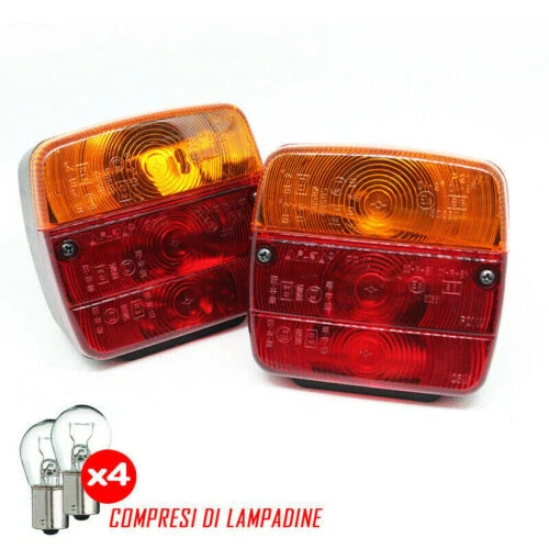 Acquaverde Kit Luci Magnetiche Fanali Posteriori Per Carrello Appendice - Foto 3