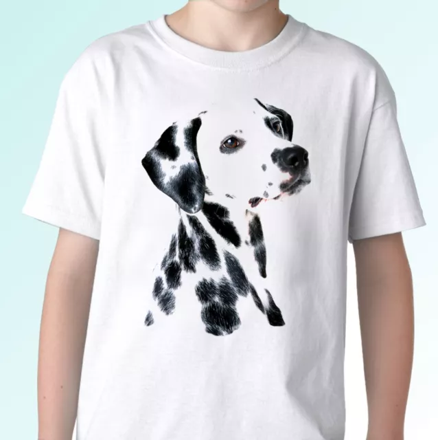 Dalmatian white t shirt dog top tee design - mens womens kids baby sizes