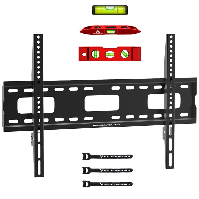 Support TV Mural BONTEC Inclinable Pour écrans 17 à 86" - Jusqu'à 75kg - VESA 600x400mm - Facile à Installer
