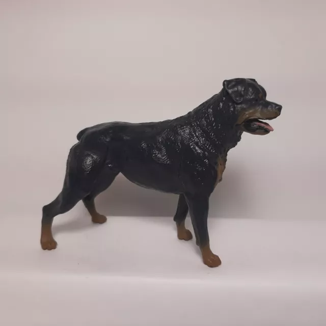 Rottweiler Dog Hard Plastic PVC Toy Breed Figurine 3" x 4.5"