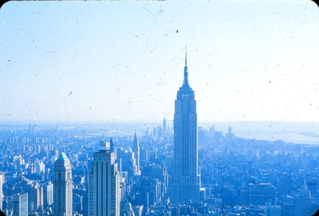 ONYC Original Slide - 1960's New York City Downtown Empire State Building #93