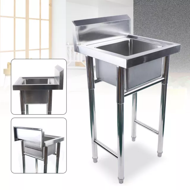 Free Standing Commercial Sink 1 Compartment Kitchen Sink Washing Sink Restaurant