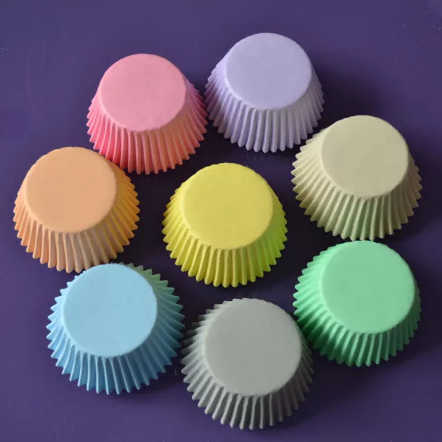 Cupcake Etuis 60er Pack - wählen Sie aus 20 Farben - helle & Pastelltöne 2