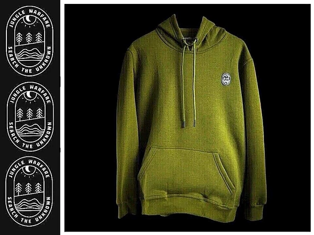 Jungle Warfare olivgrüner Kapuzenpullover Trainingsanzug Top Karpfen Angelbekleidung