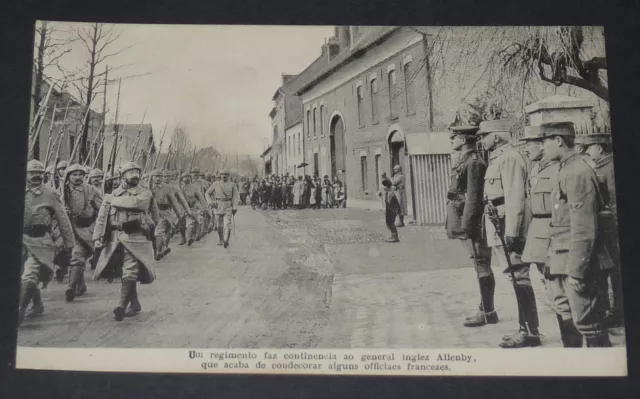 Cpa Carte Postale Guerre 1914-1918 Revue Troupes Francaises General Allenby