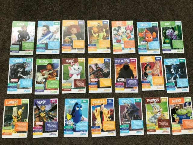 Sainsburys Disney Pixar HEROES ON A MISSION Single Cards 2021 (4 or more =25p!)