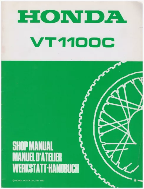 Supplemento Manuale di Officina con schema elettrico Honda VT1100C 1994