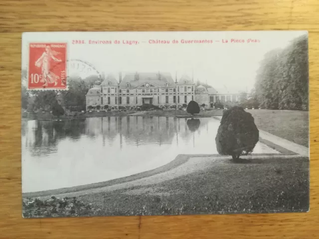 CPA Antique - Surroundings Lagny - Castle Of Guarmantes - Coin D'Eau 1908