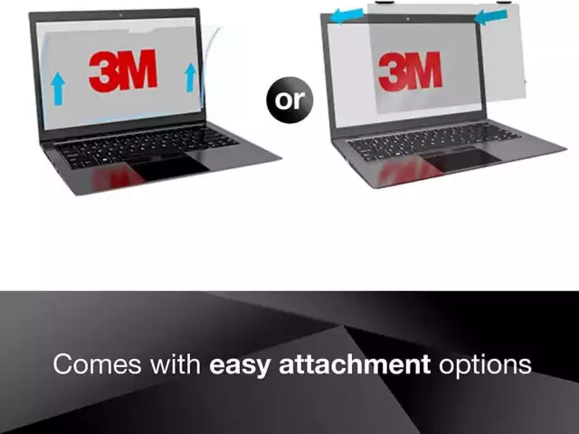 3M Privacy filter for 14 Inch Widescreen Laptop,COMPLY Attachment for Flip-Share