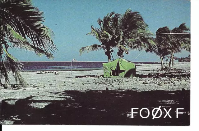 QSL 1978 Clipperton Island radio card