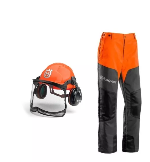 Husqvarna Set Schnittschutzhose- Bundhose und Helm Classic