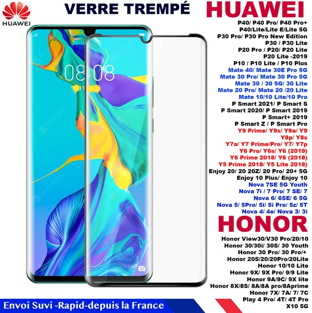 Protecteur écran Verre Trempé 3D TM Concept Pour Huawei Mate 20 Pro - Noir