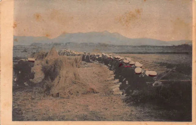 Japanese Russo War Military Army Soldiers in Trenches Vintage Postcard (48)