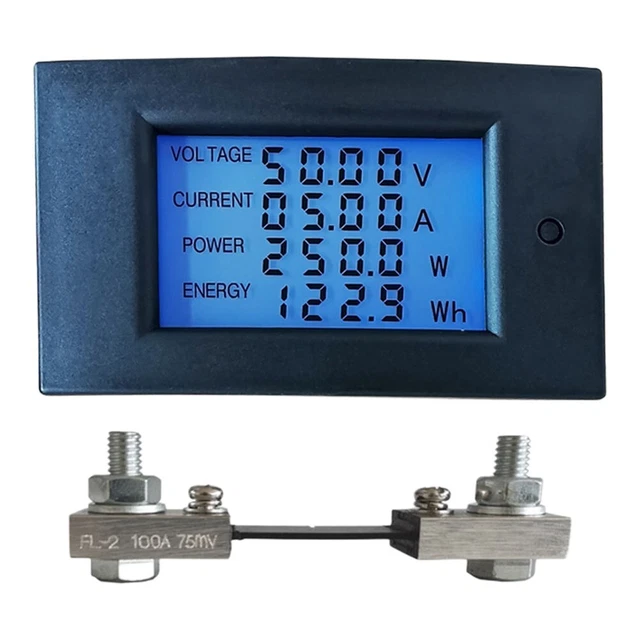 Contatore Energia Elettrica Digitale 6-in-1 - Misura Voltaggio, Corrente, Potenza, Frequenza