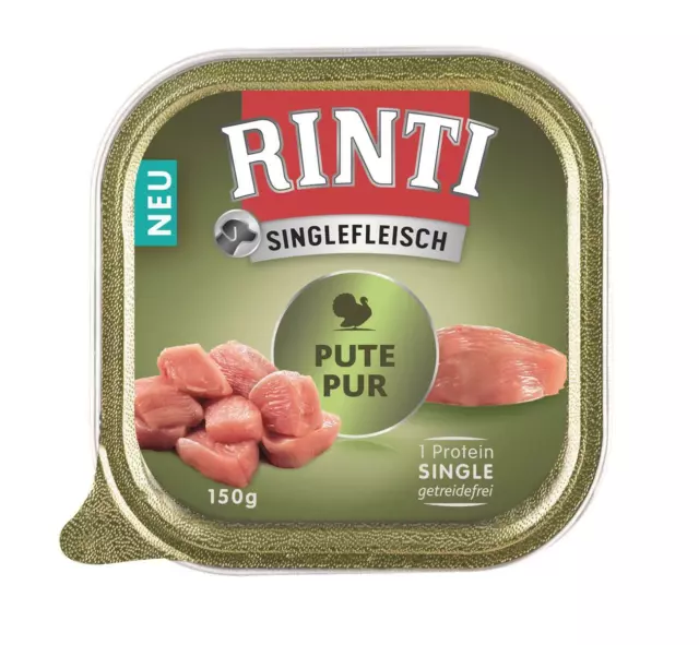 Rinti carne individual pavo puro 10x 150 g alimento húmedo alimento húmedo alimento para perros