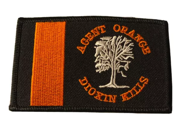 Agent Orange Dioxin  Kills Biker Motorcycle Embroidered 3.5” Jacket Patch