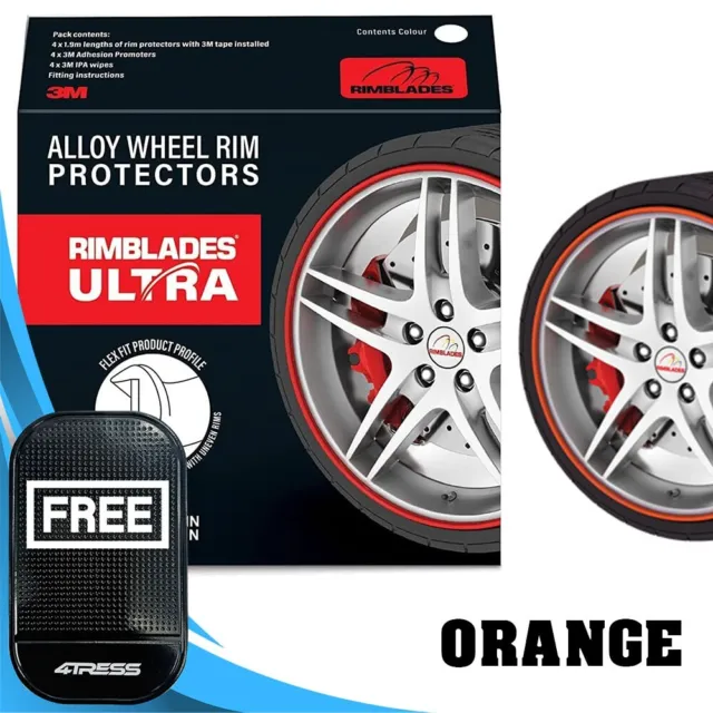 Orange RimBlades ULTRA Alloy Wheels Edge Rim Protectors Plastic Guards Strips.M✅