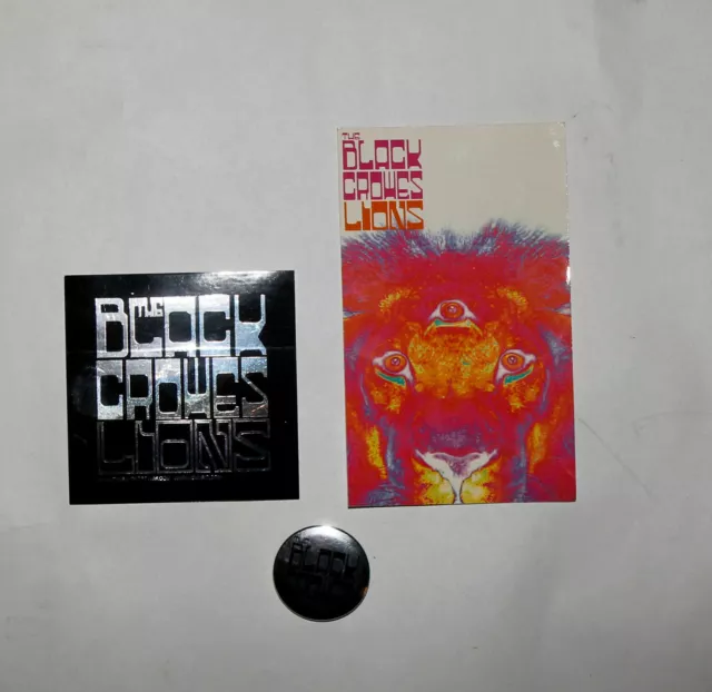 BLACK CROWES LIONS sticker postcard button LOT       shirt poster