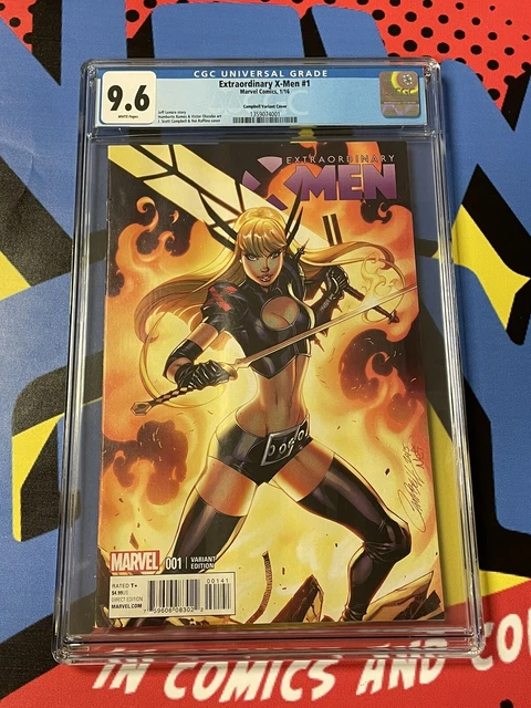 Marvel Extraordinary X-men #1 Rare 1:25 J Scott Campbell Magik Variant CGC 9.6