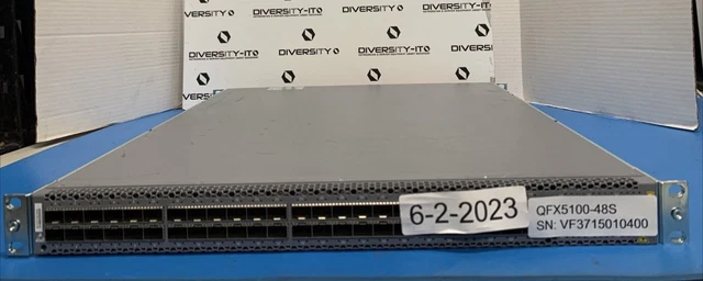 JUNIPER QFX5100-48S-AFI SWITCH 48 SFP+ 6QSFP 2xPSUs