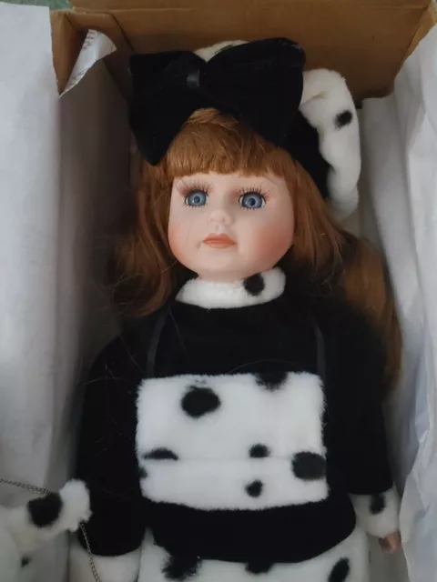 The Heritage Signature Collection "Danielle" Dalmation Doll(porcelain)*NIB *COA 2