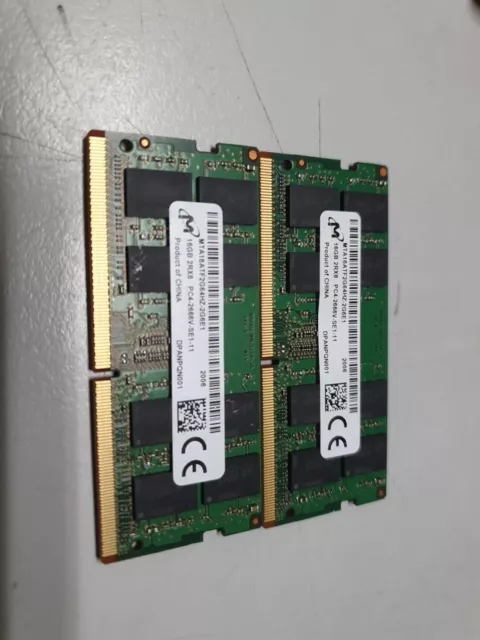 Micron 16GB PC4-2666V Laptop 2666Mhz 260pin SODIMM DDR4 DDR 4 RAM