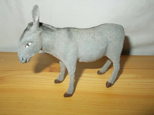 Santon Âne 4cm - nativité - Crèche de Noël - Santon de Provence Flore