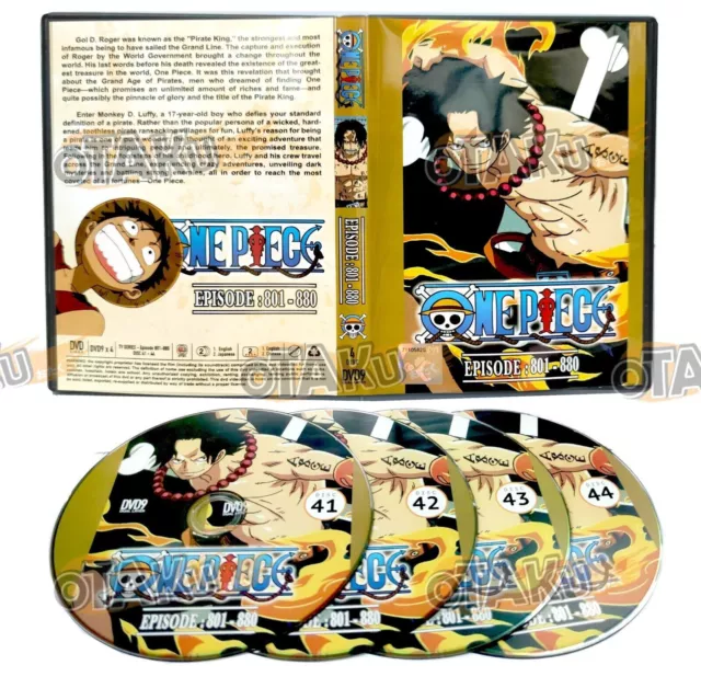 DVD ANIME ONE PIECE COMPLETE COLLECTION OF 720+ TV SERIES 721-800 EPISODES  (DHL