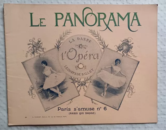 C1 Curiosa PANORAMA 1897 Corps BALLET DANSE OPERA Cleo de Merode PHOTOS