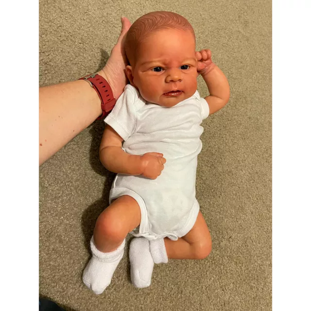 Reborn Baby Dolls 19 inch Cloth Body Real Newborn Doll Full Handmade Kids Gift