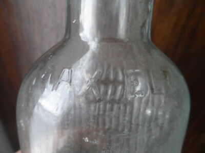 19269 Medizin Flasche bottle  Essigflasche Enghals Max Elb (Dresden) 1900 7