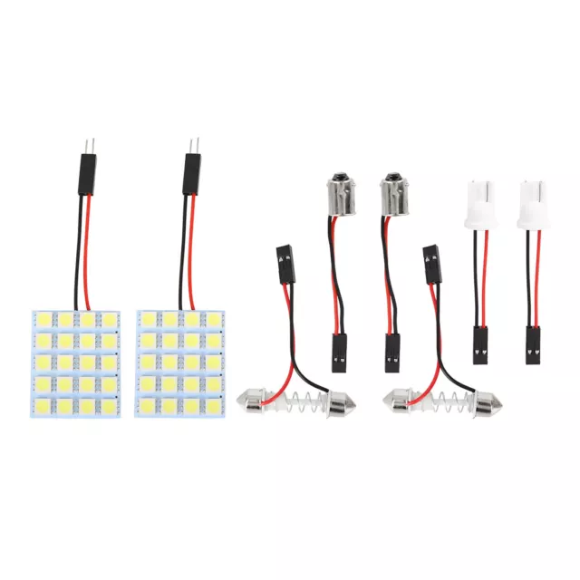 2paquete 9W Blanco 5050 20SMD LED Panel Domo Lámpara Coche Interior Luz 12V