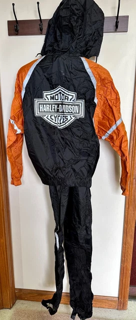Harley-Davidson Women's Rain Suit Jacket and Rain Bibs Size Small Harley-Davidson Women's Rain Suit Jacket and Rain Bibs Size Small