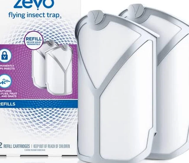 Zevo Flying Insect Trap Refill Kit| Attracts and Traps Flying Insects Fruit Flie